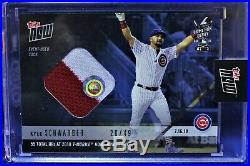 2018 Topps Now Home Run Derby Kyle Schwarber (Sock Relic) (Blue) #20/49 (Sealed)