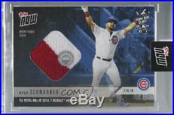2018 Topps Now Home Run Derby Relics Blue Kyle Schwarber #HRD-18A
