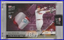 2018 Topps Now Home Run Derby Used Sock Relic Purple #HRD17B Rhys Hoskins 1/25
