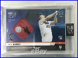 2018 Topps Now Pete Alonso Home Run Derby Game Used Sock Relic MLB 45/49 Rookie