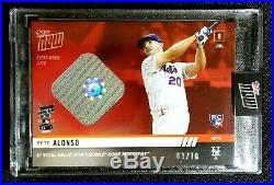 2018 Topps Now Pete Alonso Home Run Derby Relic #d /10 RC ROY READY TO SHIP