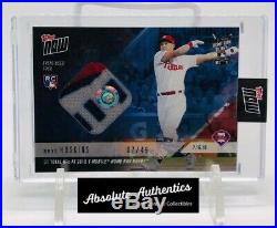 2018 Topps Now Rhys Hoskins Home Run Derby Relic Card /49 Rookie