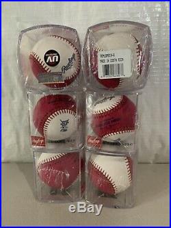 2019 HOME RUN DERBY MONEY BASEBALL 6 individual ball with display case