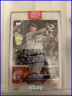 2019 Topps Certified 1/1 Autographed RC Rhys Hoskins Home Run Derby