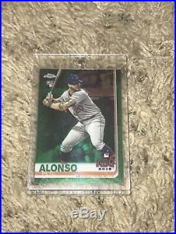 2019 Topps Chrome Update Green Refractor Pete Alonso RC Home Run Derby #54/99 SP