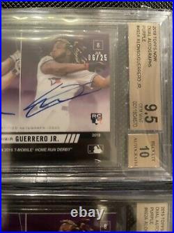 2019 Topps NOW #492A Alonso Vlad Jr AUTO /25 Rookie Sluggers Home Run Derby RC