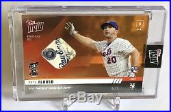 2019 Topps NOW Home Run Derby Ball Relic 5/5! PETE ALONSO RC New York Mets