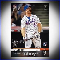 2019 Topps Now #493 Pete Alonso Home Rub Derby Rc Rookie Card