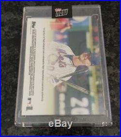 2019 Topps Now Home Run Derby Pete Alonso Purple Encased Rookie Auto #23/25 METS