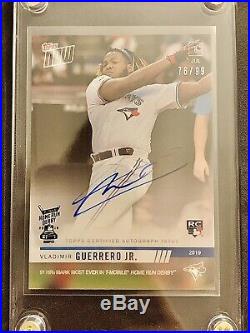 2019 Topps Now Home Run Derby Vlad Jr Guerrero Certified Auto Autograph Card /99