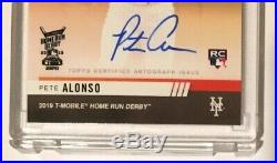 2019 Topps Now Home Run Derby Winner Pete Alonso RC Auto MLB HR Leader SP /50