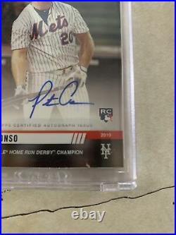 2019 Topps Now MLB Home Run Derby Pete Alonso/ Autograph Card 51/99