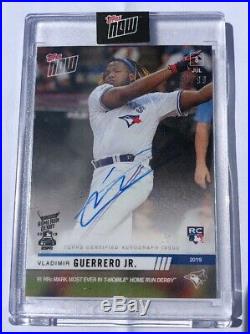 2019 Topps Now MLB Home Run Derby Vlad Jr Guerrero Certified Auto Autograph Card
