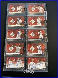 2019 Topps Now Vlad Guerrero RC Pete Alonso Home Run Derby Ball Relic Auto Lot