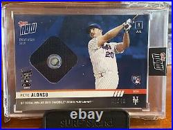 2019 Topps Now #hrd17a Pete Alonso Sock Relic 2/49 Blue Home Run Derby