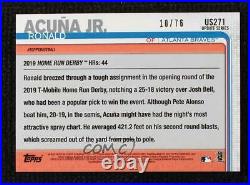 2019 Topps Update Home Run Derby Independence Day /76 Ronald Acuna Jr Acuña