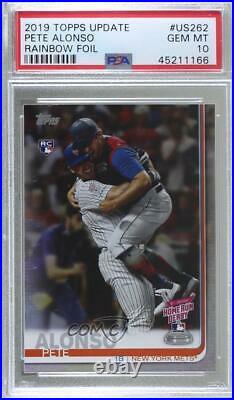 2019 Topps Update Home Run Derby Rainbow Foil Pete Alonso #US262 PSA 10 Rookie