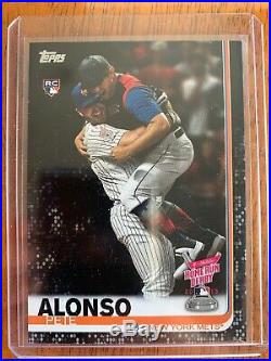 2019 Topps Update Pete Alonso Home Run Derby Black Parallel #1/67 Number 1
