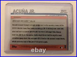 2019 Topps Update Series RONALD ACUNA JR. Yellow Home Run Derby Cup Walgreens