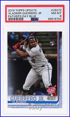 2019 Topps Update Vladimir Guerrero Jr. Father's Day Blue /50 PSA 8 Rookie RC
