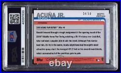 2019 Update Home Run Derby Father's Day Blue /50 Ronald Acuna Jr Acuña PSA 9