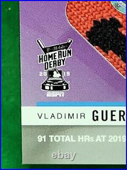 2019 VLADIMIR GUERRERO JR. Topps Now Home Run Derby Used Sock Relic 6/25, RARE