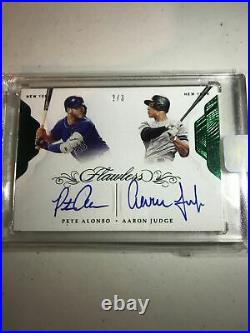 2020 Flawless 2/3 Aaron Judge Yankees Auto/ Pete Alonso Mets Home run Derby