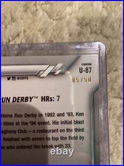 2020 Topps Chrome GOLD REFRACTOR Ken Griffey Jr # Home Run Derby 15/50