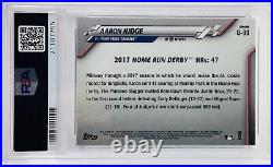 2020 Topps Chrome Update Aaron Judge #u90 2017 2017 Home Run Derby Psa 10