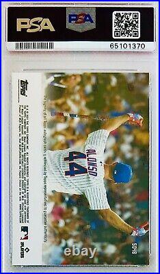 2021 Topps Now Pete Alonso Auto Blue #/49 Home Run Derby Champ PSA 9