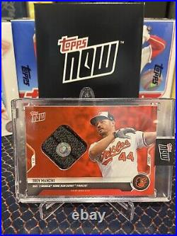 2021 Topps Now Trey Mancini Home Run Derby 5/10 Game Used Sock