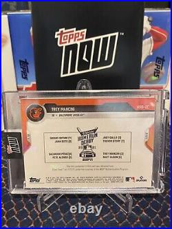 2021 Topps Now Trey Mancini Home Run Derby 5/10 Game Used Sock
