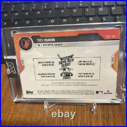 2021 Topps Now Trey Mancini Home Run Derby Sock Relic /49 #HRD-2A Orioles
