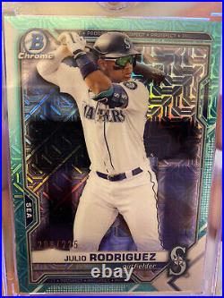 2021 bowman chrome Julio Rodriguez Seattle Mariners Out Of 225. Home run Derby