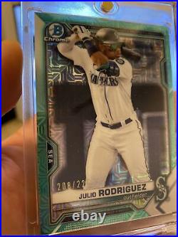 2021 bowman chrome Julio Rodriguez Seattle Mariners Out Of 225. Home run Derby