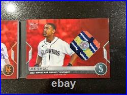 2022 MLB Topps NOW Home Run Derby Dual Sock Relic P. Alonso/J. Rodriguez /10