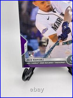 2022 MLB Topps Now Julio Rodriguez Rookie Card PURPLE PARALLEL /25 SSP #564 RC