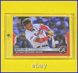2022 MLB Topps Now Ronald Acuna Jr RED PARALLEL /10 SSP Atlanta Braves #560