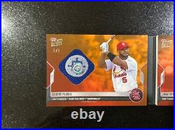 2022 Topps Now Albert Pujols HR Derby Game Used Dual Sock Relic /5 MLB HOLO