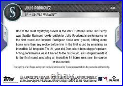 2022 Topps Now Julio Rodriguez Home Run Derby Auto /25 PURPLE RC PRESALE