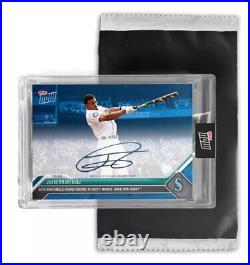 2023 Topps Now #558 Home Run Derby JULIO RODRIGUEZ Signed /49 AUTO Unopened Pack