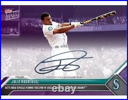 2023 Topps Now #558 Home Run Derby JULIO RODRIGUEZ Signed /49 AUTO Unopened Pack