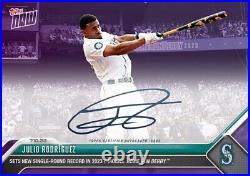 2023 Topps Now Julio Rodriguez Home Run Derby Autograph Pack /49 or Lower 558