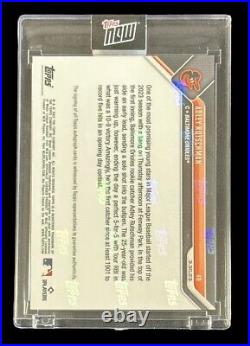 2023 Topps Now Opening Day #4B Adley Rutschman RC Rookie Auto Blue #d/49 Orioles