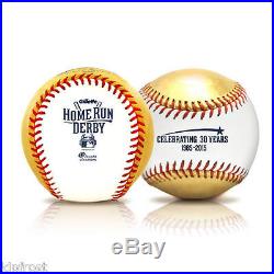 24Karat Gold Leather Official 2015 MLB Home Run Derby Baseball Sealed in Cube