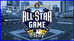 (2) 2016 MLB All-Star Game Tickets Home Run Derby FULL STRIPS JULY 10-12 Petco