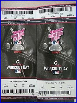 (2) 2019 MLB All Star Home Run Derby Tickets Sec SR07 Cleveland, OH