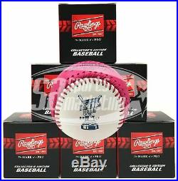 (6) Rawlings Official 2017 Pink Home Run Derby Moneyball Baseball Miami Boxed