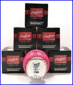 (6) Rawlings Official 2017 Pink Home Run Derby Moneyball Baseball Miami Boxed