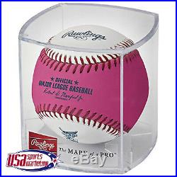 (6) Rawlings Official 2017 Pink Home Run Derby Moneyball Baseball Miami Cubed